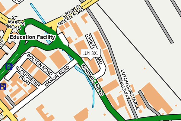 Map of SIMPLY RECYCLING LUTON LIMITED at local scale