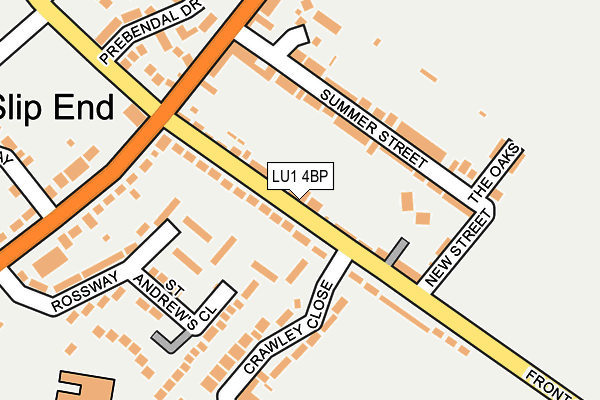 LU1 4BP map - OS OpenMap – Local (Ordnance Survey)