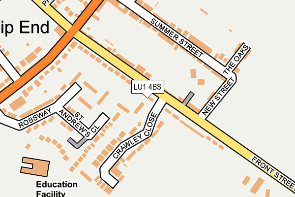 LU1 4BS map - OS OpenMap – Local (Ordnance Survey)