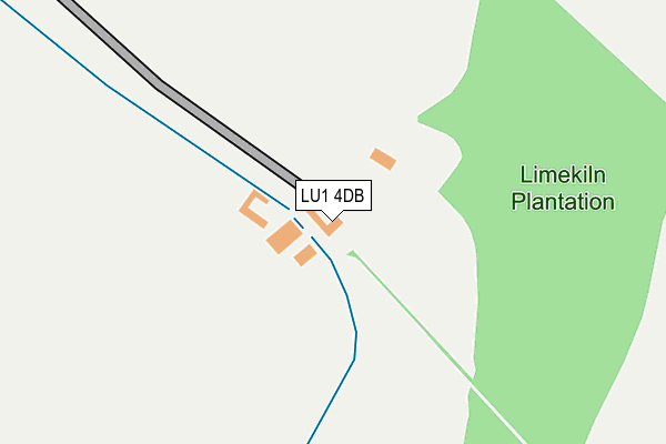 LU1 4DB map - OS OpenMap – Local (Ordnance Survey)