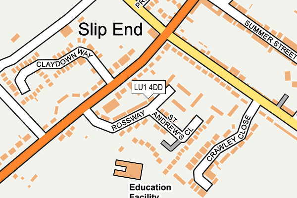 LU1 4DD map - OS OpenMap – Local (Ordnance Survey)
