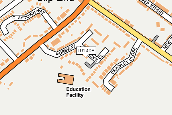 LU1 4DE map - OS OpenMap – Local (Ordnance Survey)