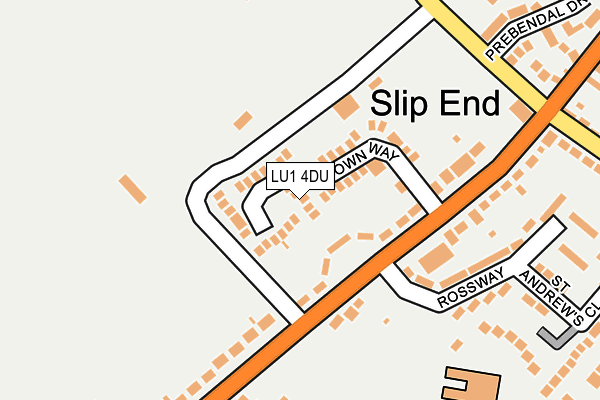 LU1 4DU map - OS OpenMap – Local (Ordnance Survey)