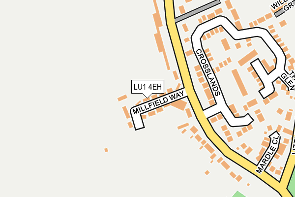 LU1 4EH map - OS OpenMap – Local (Ordnance Survey)