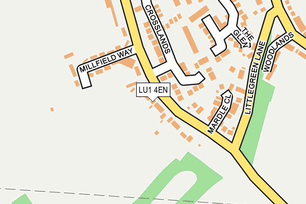 LU1 4EN map - OS OpenMap – Local (Ordnance Survey)