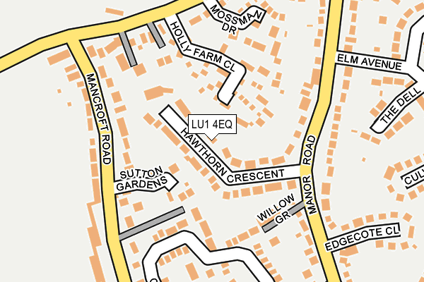 LU1 4EQ map - OS OpenMap – Local (Ordnance Survey)
