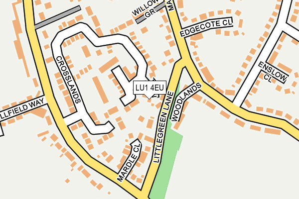 LU1 4EU map - OS OpenMap – Local (Ordnance Survey)