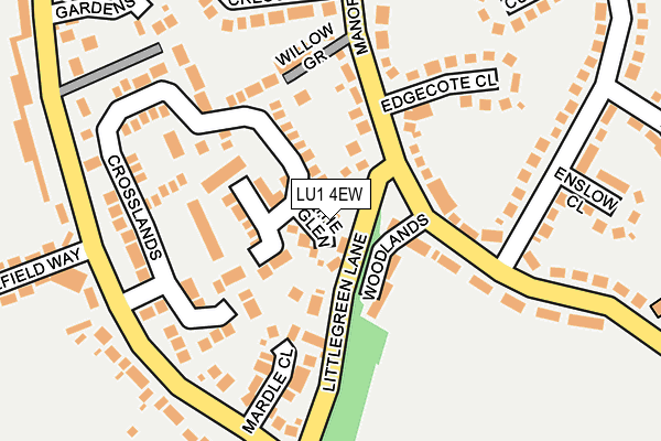 LU1 4EW map - OS OpenMap – Local (Ordnance Survey)