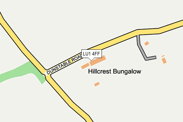 LU1 4FF map - OS OpenMap – Local (Ordnance Survey)