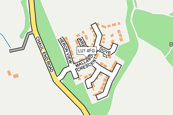 LU1 4FG map - OS OpenMap – Local (Ordnance Survey)