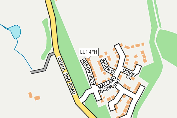 LU1 4FH map - OS OpenMap – Local (Ordnance Survey)