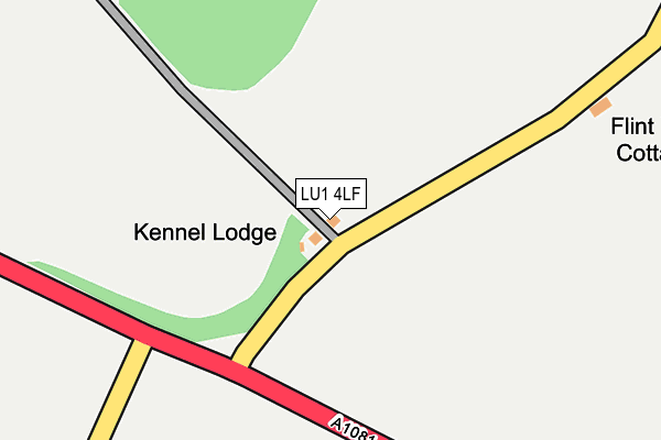 LU1 4LF map - OS OpenMap – Local (Ordnance Survey)