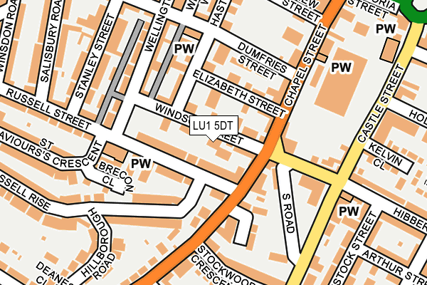 LU1 5DT map - OS OpenMap – Local (Ordnance Survey)