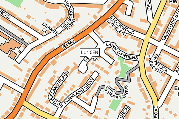LU1 5EN map - OS OpenMap – Local (Ordnance Survey)