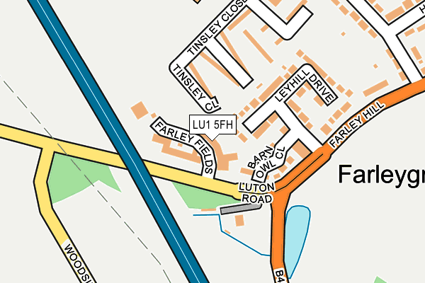 LU1 5FH map - OS OpenMap – Local (Ordnance Survey)