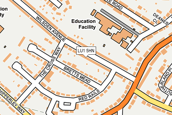 LU1 5HN map - OS OpenMap – Local (Ordnance Survey)