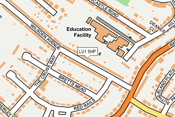 LU1 5HP map - OS OpenMap – Local (Ordnance Survey)