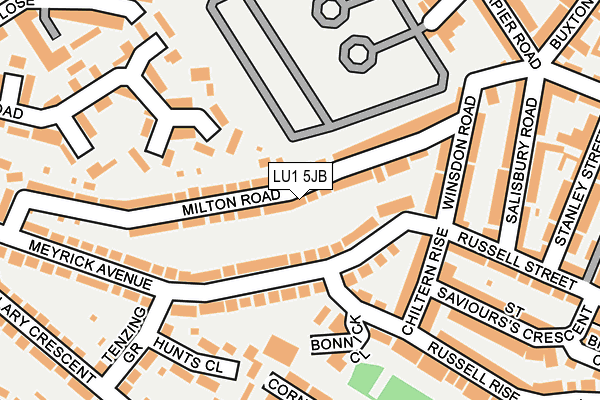 LU1 5JB map - OS OpenMap – Local (Ordnance Survey)