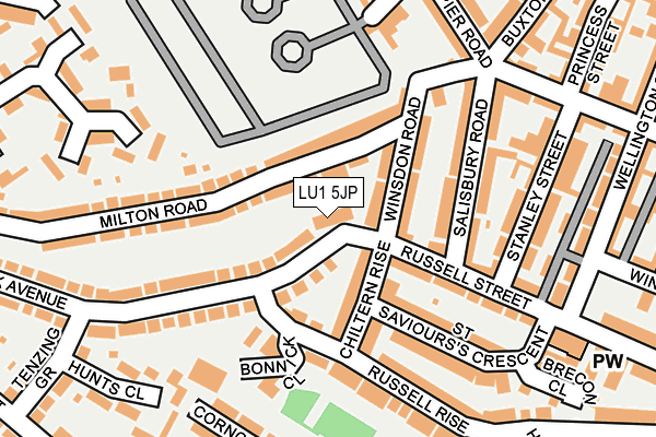 LU1 5JP map - OS OpenMap – Local (Ordnance Survey)