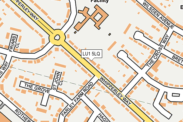 LU1 5LQ map - OS OpenMap – Local (Ordnance Survey)