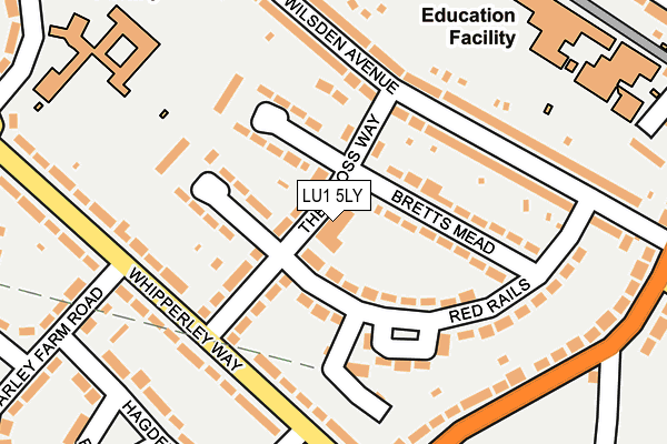 LU1 5LY map - OS OpenMap – Local (Ordnance Survey)