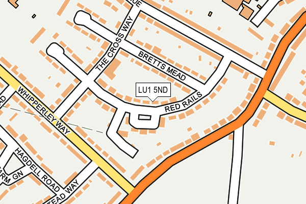 LU1 5ND map - OS OpenMap – Local (Ordnance Survey)