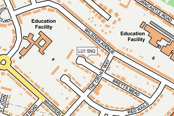 LU1 5NQ map - OS OpenMap – Local (Ordnance Survey)