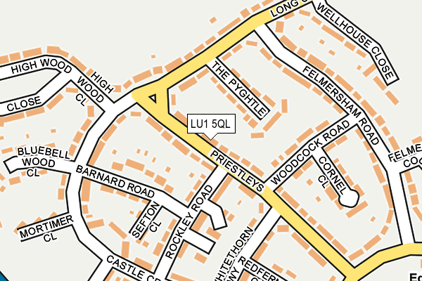 LU1 5QL map - OS OpenMap – Local (Ordnance Survey)