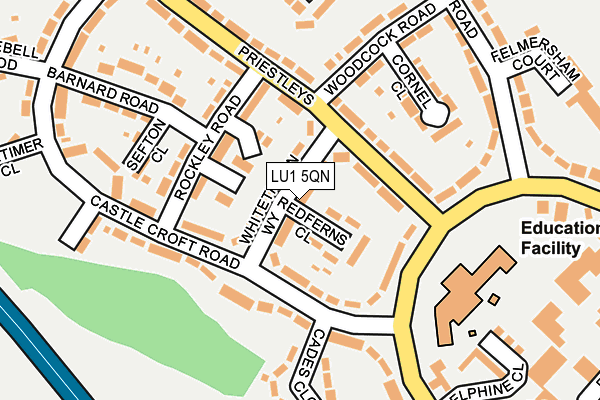 LU1 5QN map - OS OpenMap – Local (Ordnance Survey)