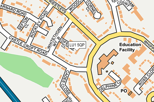 LU1 5QP map - OS OpenMap – Local (Ordnance Survey)