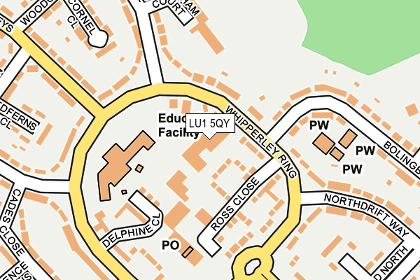 LU1 5QY map - OS OpenMap – Local (Ordnance Survey)