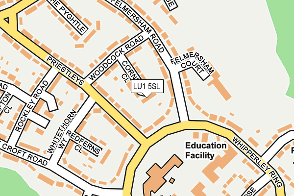 LU1 5SL map - OS OpenMap – Local (Ordnance Survey)