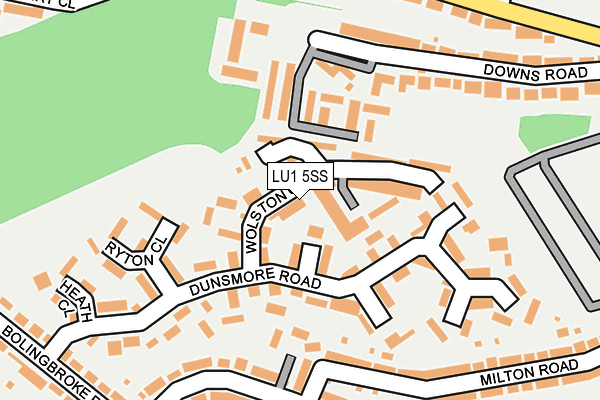 LU1 5SS map - OS OpenMap – Local (Ordnance Survey)