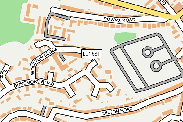 LU1 5ST map - OS OpenMap – Local (Ordnance Survey)