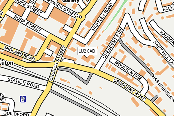 LU2 0AD map - OS OpenMap – Local (Ordnance Survey)