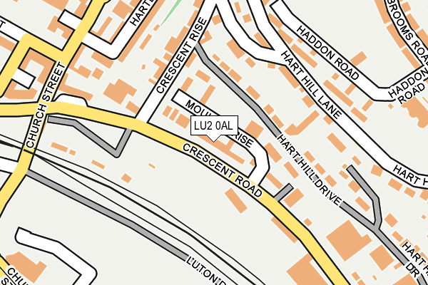 LU2 0AL map - OS OpenMap – Local (Ordnance Survey)