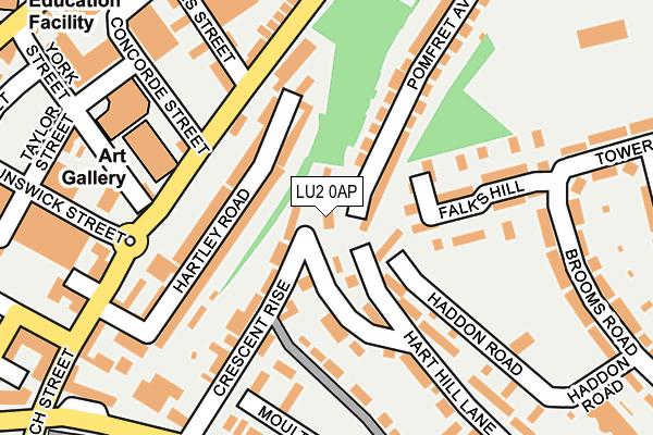LU2 0AP map - OS OpenMap – Local (Ordnance Survey)