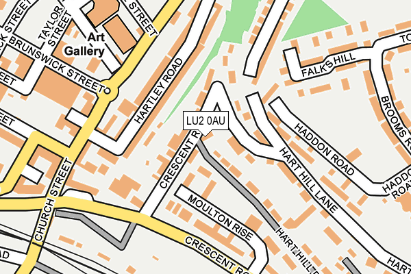 LU2 0AU map - OS OpenMap – Local (Ordnance Survey)