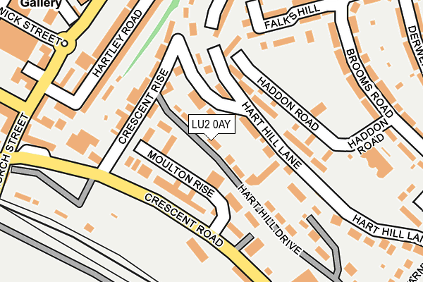 LU2 0AY map - OS OpenMap – Local (Ordnance Survey)