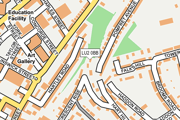 LU2 0BB map - OS OpenMap – Local (Ordnance Survey)