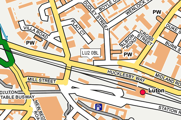 LU2 0BL map - OS OpenMap – Local (Ordnance Survey)