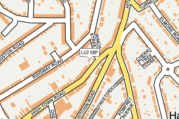 LU2 0BP map - OS OpenMap – Local (Ordnance Survey)
