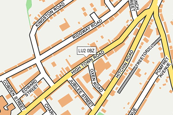 LU2 0BZ map - OS OpenMap – Local (Ordnance Survey)