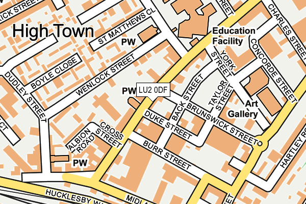 LU2 0DF map - OS OpenMap – Local (Ordnance Survey)