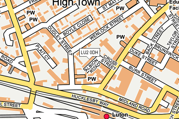 LU2 0DH map - OS OpenMap – Local (Ordnance Survey)