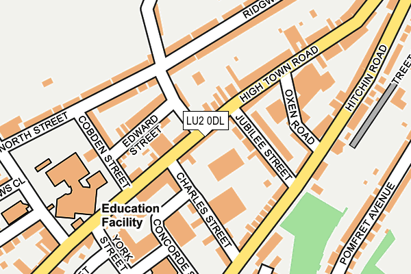 LU2 0DL map - OS OpenMap – Local (Ordnance Survey)