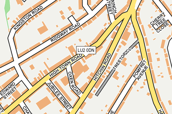 LU2 0DN map - OS OpenMap – Local (Ordnance Survey)