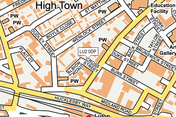 LU2 0DP map - OS OpenMap – Local (Ordnance Survey)