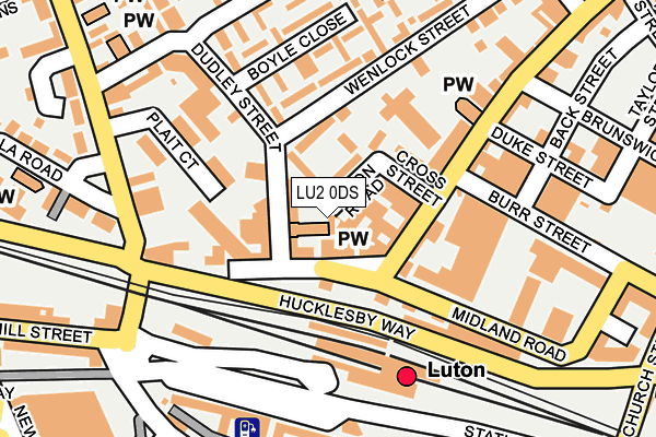 LU2 0DS map - OS OpenMap – Local (Ordnance Survey)