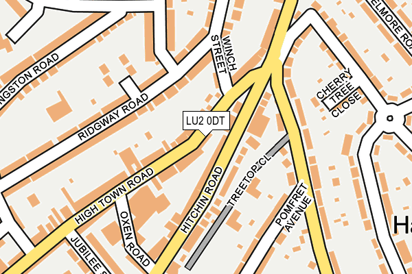 LU2 0DT map - OS OpenMap – Local (Ordnance Survey)